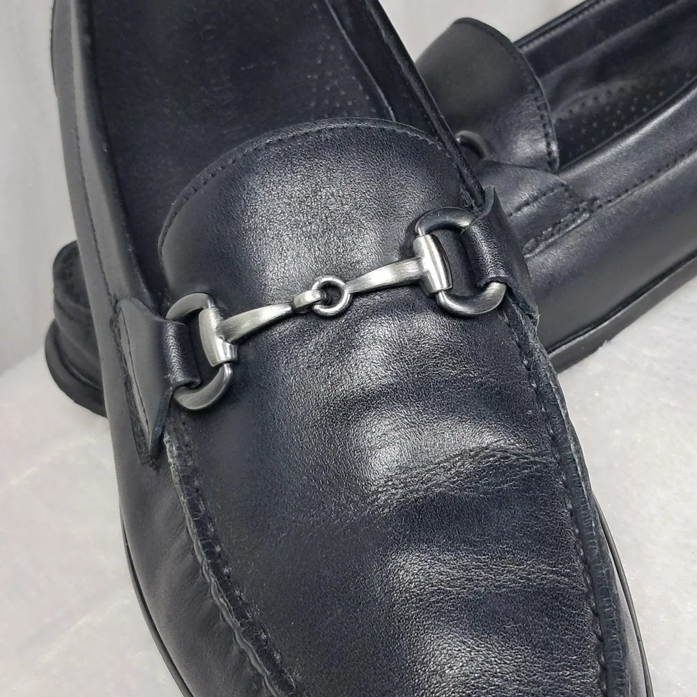 Cole Haan Men's Black Loafers - Picture 2 of 9